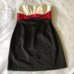 Jessica McClintock tuxedo dress